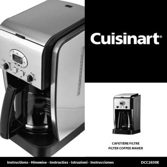 Instructions - Hinweise - Instructies - Istruzioni ... - Cuisinart