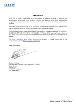 Epson Europe DMF Statement