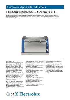Electrolux Appareils Industriels