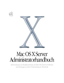 Mac OS X Server Administratorhandbuch - Support - Apple