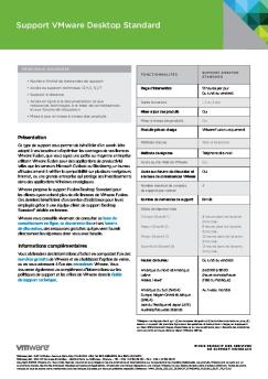 support vMware Desktop standard