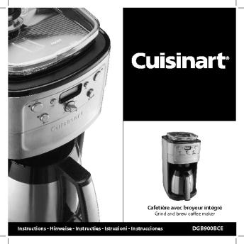 Cafetière avec broyeur intégré - Cuisinart