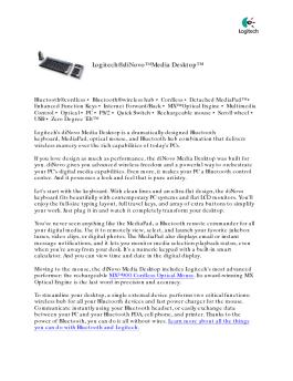 Logitech® diNovo™ Media Desktop