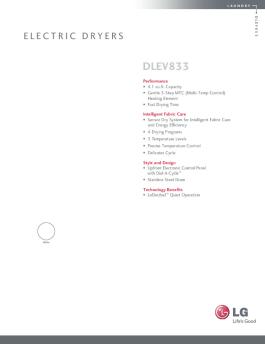 DLEV833 - LG Electronics