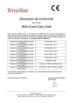 Déclaration de Conformité Web Coach Easy View - Terraillon