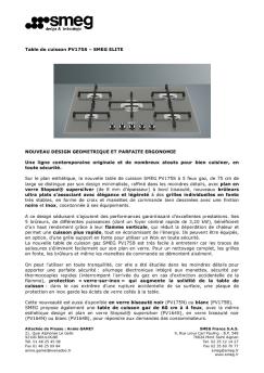 Dossier de presse PV175 - Smeg