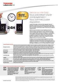 Service sur site Gold Vous avez besoin d'aide immédiatement - Toshiba