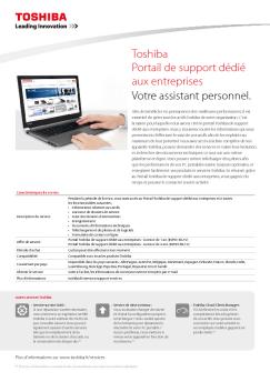 Toshiba Portail de support dédié aux entreprises Votre assistant ...