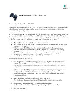 Logitech® Dual Action™ Gamepad