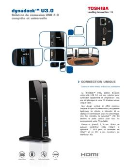 dynadock™ U3.0 Solution de connexion USB 3.0 complète ... - Toshiba