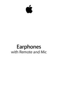 Earphones with Remote and Mic - Support - Apple