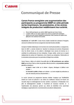 Press Release - Canon France