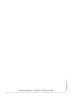 DEDICA EC 680.M - Notice d'utilisation - De'Longhi