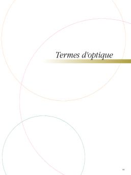 Termes d'optique - Business Product Support