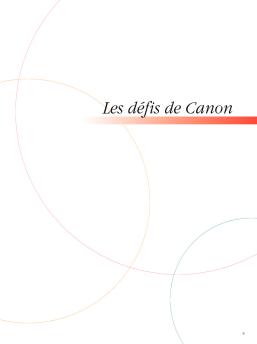 Les défis de Canon