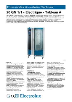 Fours mixtes air-o-steam Electrolux