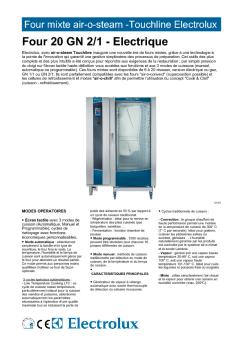 Four mixte air-o-steam -Touchline Electrolux