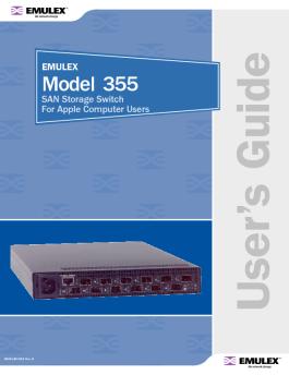 Emulex Model 355: SAN Storage Switch User's Guide for ...