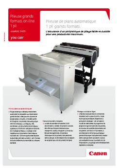 Plieuse de plans automatique 1 pli grands formats.