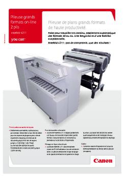 Plieuse de plans grands formats de haute productivité.