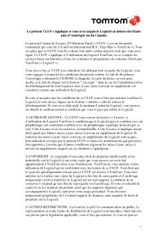 Le présent CLUF s'applique si vous avez acquis le Logiciel en ...