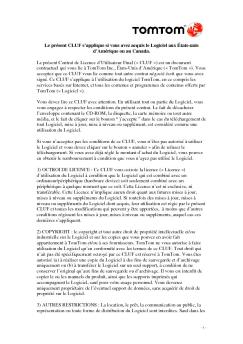 Le présent CLUF s'applique si vous avez acquis le Logiciel ... - TomTom