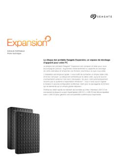 Le disque dur portable Seagate Expansion, un espace de stockage d ...