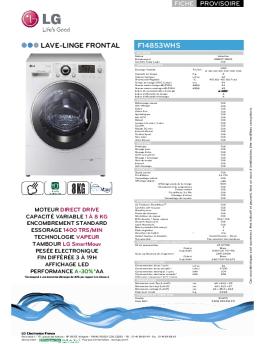 F14853WHS LAVE-LINGE FRONTAL