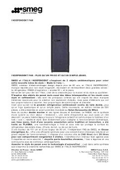 INDEPENDENT FAB INDEPENDENT FAB : PLUS QU'UN ... - Smeg