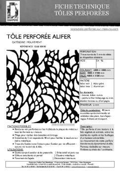 Fiche produit - Tôle perforée sur mesure