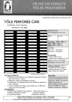 tôle perforée cari - dampere