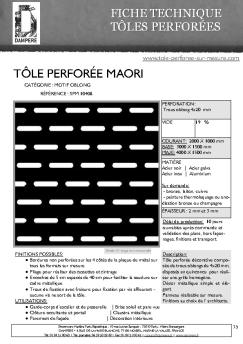 TÔLE PERFORÉE MAORI