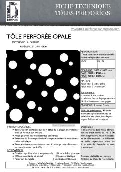 Fiche produit - Tôle perforée sur mesure