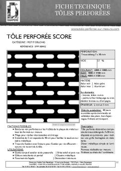 tôle perforée score - dampere