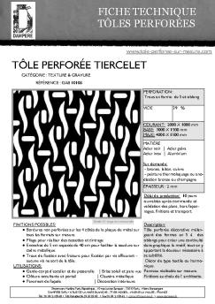 Tôle perforée déco TIERCELET - Dampere