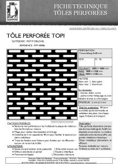 tôle perforée topi - Dampere