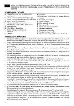 FR - De'Longhi PremiumFry- F345512/F34512/F34522/F34532