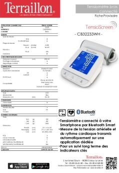 Tensiomètre connecté à votre Smartphone par ... - Terraillon