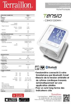 Tensiomètre connecté à votre Smartphone par Bluetooth Smart