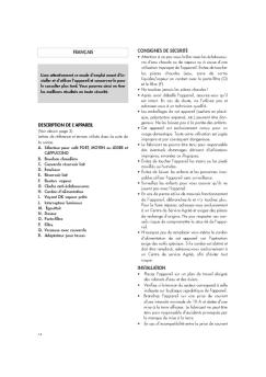 consignes de sécurité installation français description de l ... - De'Longhi