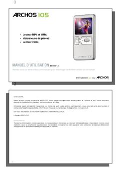 MANUEL D'UTILISATION Version 1.1