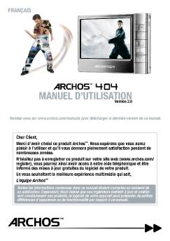 MANUEL D'UTILISATION