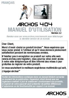 MANUEL D'UTILISATION