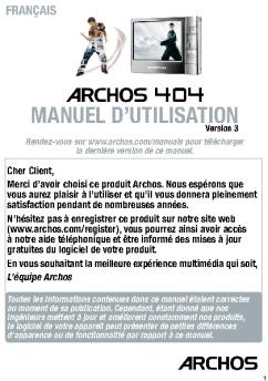 MANUEL D'UTILISATION