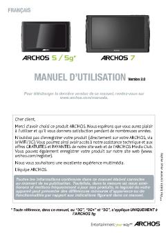 MANUEL D'UTILISATION