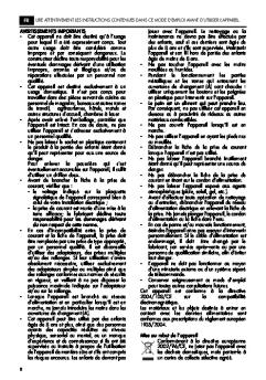 Cet appareil ne doit être destiné qu'à l'usage pour ... - De'Longhi