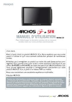 MANUEL D'UTILISATIONVersion 2.0