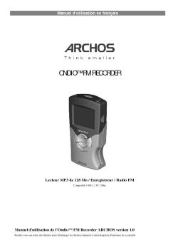 ondio™ fm recorder - Archos
