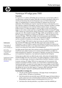 Numérique HP Indigo press 7000