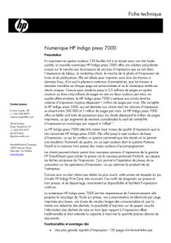 Numérique HP Indigo press 7000